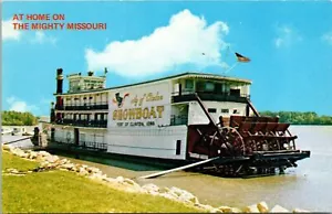 Showboat Museum At Port Clinton On Mississippi River Iowa Postcard - Picture 1 of 2