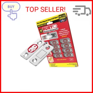 RUBY Monkey Magnets AS-SEEN-ON-TV, Ultra-Thin Magnetic Plates Keep It All Shut, - Picture 1 of 2