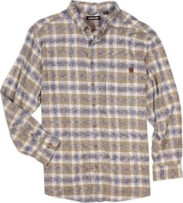 Solaris Outdoors Men's SZ 2XL-Tall Space dyed Plaid LS Pocket Button up Shirt - Image 1 of 3