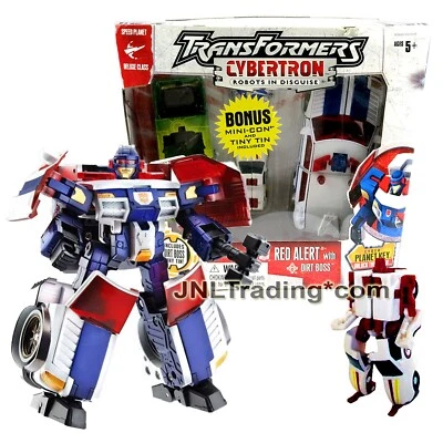 Yr 2005 Transformer Cybertron Deluxe 6" Figure RED ALERT with Mini-Con DIRT BOSS - Image 1 of 2