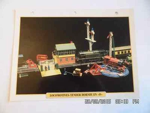 CARTE FICHE TRAIN LOCOMOTIVES TENDER HORNBY EN O 1922 - Bild 1 von 1