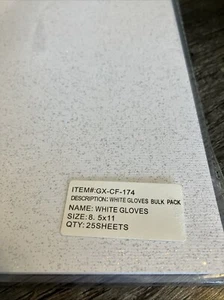 White Glitter Cardstock - 25 Silver Sparkly Sheets - NEW - Old Store Stock - Picture 1 of 4