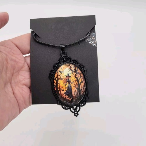 Vintage Gothic Halloween Pendant Witch Pendant Necklace Jewelry Gift | eBay