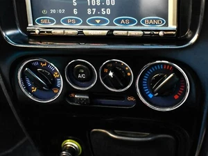 Pour Daihatsu YRV 00-05 Anneaux de commande de chauffage en aluminium poli x4 - Picture 1 of 8