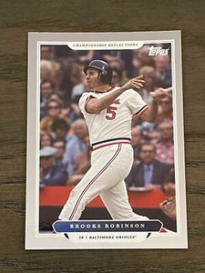2020 Topps X Derek Jeter Championship Reflections Brooks Robinson #12 Orioles (A