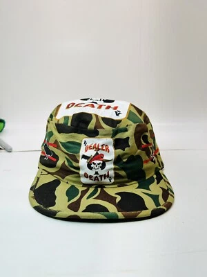 Vintage Dealer Of Death US Army Airborne Camo Painters Hat Cap All Over Print - Image 1 of 4