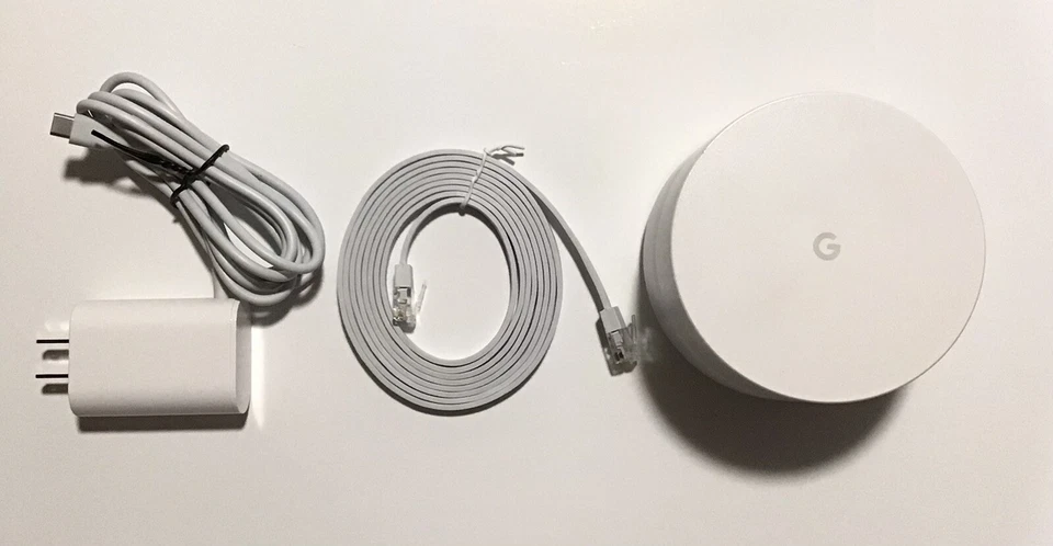 Google Mesh WiFi Router AC1200 for Whole Home Coverage AC-1304 White Pre-Owned - Image 1 of 4