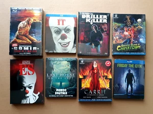 HORROR MOVIE STEELBOOK BLU-RAY COLLECTOR'S EDITION IMPORT LOT NEW - Picture 1 of 2