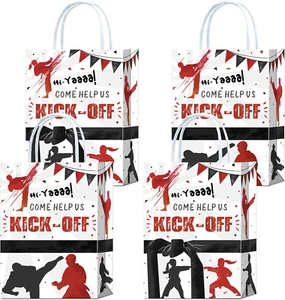 16 Pieces Karate Goodie Bags for Karate Birthday Party Supplies,Karate Gift Snac - Picture 1 of 12
