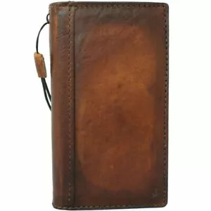 Custodia vera pelle vintage per Apple iPhone 12 Pro libro portafoglio cover retrò olio - Foto 1 di 10