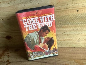 GONE WITH THE WIND DOBULE VHS ORIGINAL VIDEO CASSETTE CLAMSHELL CASE - Picture 1 of 8