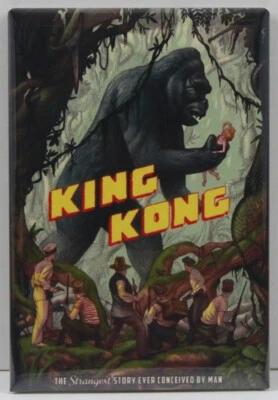 King Kong Movie Poster 2" X 3" Fridge / Locker Magnet. Godzilla Mothra Kaiju