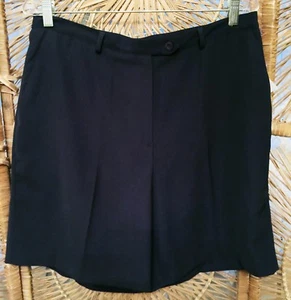 EP PRO Basics Activewear Damen-Golfshorts Größe 14 marineblau Strick plissiert vorne  - Bild 1 von 7