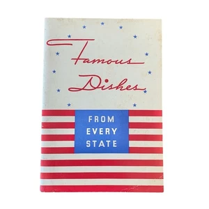 Vtg Frigidaire Advertising Recipe Booklet 1937 Famous Dishes From Every State GM - Foto 1 di 16