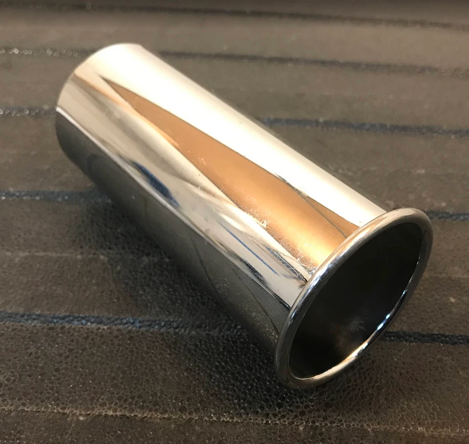 Punta de escape de tubo de escape cromado Mercedes-Benz - 123-492-07-14 - para MBZ 450SEL y más Foto 1 de 4