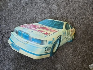 Vintage 1989 Miller Lite Nascar Bobby Allison #8 3D beleuchtetes Rennwagenschild - verblasst - Bild 1 von 11