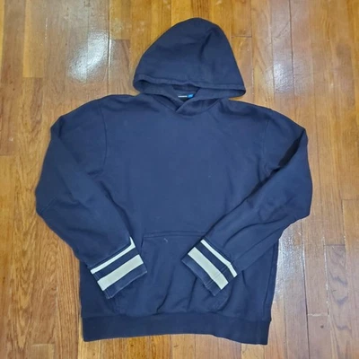 J Lindeberg 连帽衫男式中号套衫运动衫条纹袖口土耳其 — 第 1/4 张图片