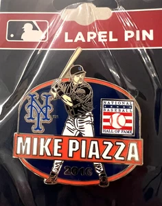NY METS MIKE PIAZZA HOF PIN HALL OF FAME COOPERSTOWN MLB BASEBALL - Picture 1 of 1