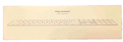 New Apple Magic Keyboard w/ Touch ID Numeric Keypad USB C , White Sealed - Image 1 of 4