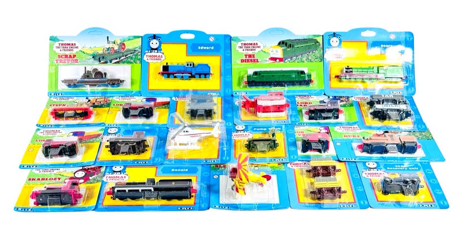 Ertl Thomas & Friends 21 Carded Pieces w/Die Cast Engines-Lady Bi-Plane Skarloey - Image 1 of 4