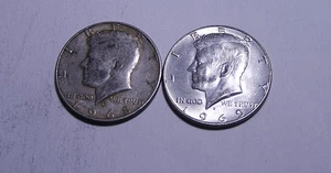 1968 D & 1969 D Kennedy Hälften - Bild 1 von 4