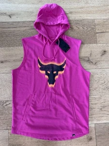 NWT Under Armour Medium Project Rock Payoff Sleeveless Hoodie 1383302-686 $80 - Picture 1 of 7