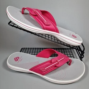 Clarks Cloudstepper Damen-Sandalen Größe 7,5 Brinkley Jazz Rose Sommer Outdoor - Bild 1 von 16