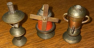 Lote De 3 Objetos Miniatura Arte Numismático Moneda Mineral Dinamarca Años 1920/1930 De Colección - Imagen 1 de 13