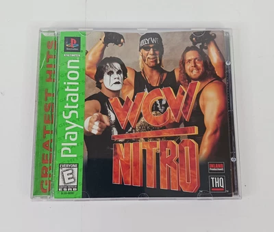 WCW NITRO PS1 (Sony PlayStation 1, 1998) Greatest Hits with Manual & Tested - Image 1 of 4