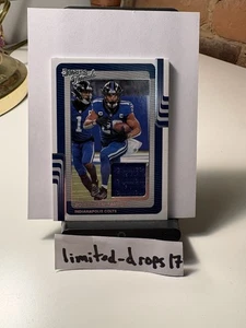 2025 Donruss Jonathan Taylor Threads Jersey #DTH-JTR + 15 Base Incl Min 1 Rookie - Bild 1 von 3