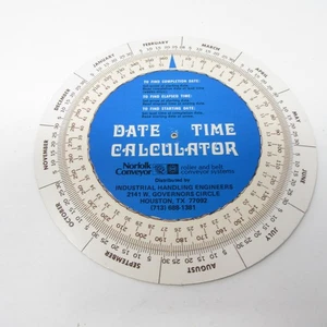Calculadora de fecha y hora transportadora Norfolk publicidad de ruedas ingenieros industriales - Imagen 1 de 4