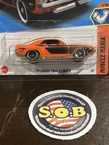 Hot Wheels 1971 Dodge Challenger 1:64 Orange Diecast Sealed NM Condition - Picture 1 of 6
