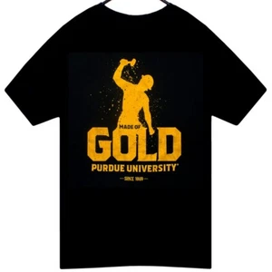 Purdue Boilermakers "Made of Gold" 150 Jahre Herren T-Shirt Größe M schwarz - Bild 1 von 3