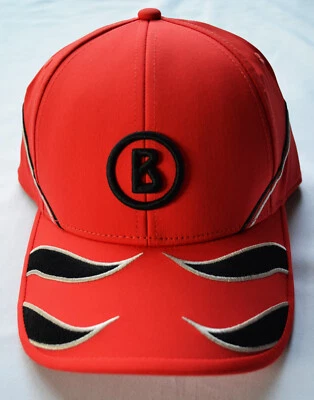 BOGNER MIKON CAP FLAMMEN BASECAP HERREN MÜTZE GOLF ROT KAPPE UVP 80 € NEU