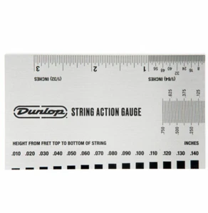 Herramienta de calibre de acción de cuerda Dunlop System 65, pulgadas y mms. DGT04 - Imagen 1 de 3