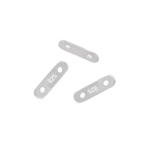 12 Sterlingsilber 2 Strang Zwischenring Stab Perlen 8,5 mm #99147 - Bild 1 von 1