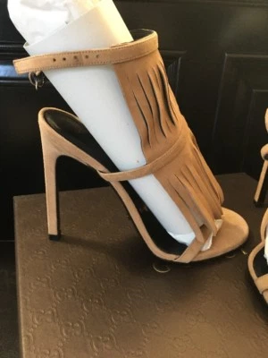 NUEVO EN CAJA Auténticos Zapatos de salón GUCCI Peep Toe Tacón Punta Abierta 36.5 Foto 1 de 4