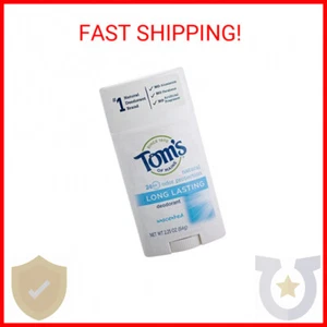 Tom's of Maine Natural Deodorant Stick, Aluminum Free, Long Lasting, Unscented, - Picture 1 of 2