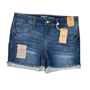 Neu mit Etikett Hippie Mädchen Jugend Mädchen Denim Jeans abgeschnitten normale Leibhöhe Shorts-Größe 14 - Bild 1 von 8