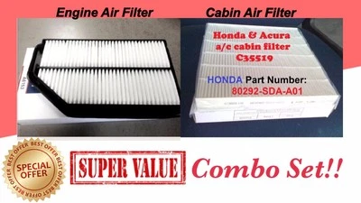 Engine & Cabin Air Filter for Odyssey 2011-2017 AF6153 & 35519 US Seller! - Image 1 of 2