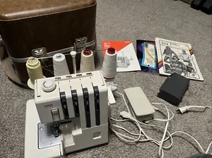 AS-IS FOR PARTS Overlock Brother Lock  760D Sewing Machine Serger W/extra & Case - Picture 1 of 9