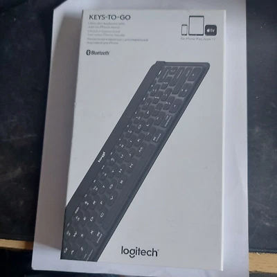 Teclado Bluetooth ultra delgado Logitech Keys-To-Go 920-008557 (Reino Unido), negro, para iOS Foto 1 de 4