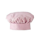 Casquette de chef en coton simple, élégante et confortable couleur rose pour enfants 14-16 ans