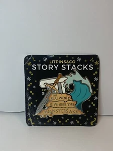 "The Real World is Where the Monsters Are" Percy Jackson LitPins & Co seltene Nadel - Bild 1 von 3
