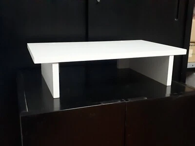 Rialzo supporto televisore Monitor Pc porta dvd decoder Vcr Bianco Porta Tv NERO - Immagine 1 di 3