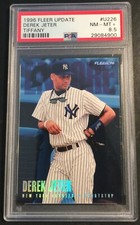 1996 FLEER UPDATE DEREK JETER TIFFANY ROOKIE #U226  PSA 8.5 YANKEES (900)