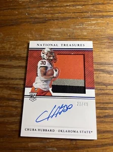 2021 National Treasures Collegiate CHUBA HUBBARD RC RPA jersey patch auto 21/49 - Picture 1 of 8