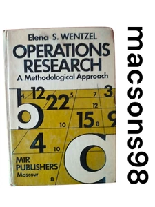 Operations Research A Methodological Approach Wentzel Mir Publishers Moscow 1983 - Foto 1 di 24