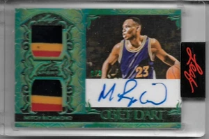 Parche doble Mitch Richmond 2023 Leaf Art Of Sport Auto #2/3 - Imagen 1 de 2