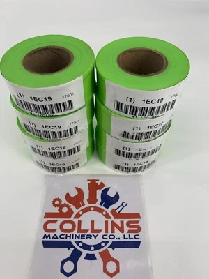 1EC19 Flagging Tape Fluorescent Lime No Legend or Pattern 150' L 1-3/16" W PKG/8 - Image 1 of 2